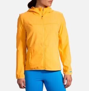 Brooks Womens Canopy Jacket Size XS Running Ultralight Windbreaker Hoodie Zip-Up